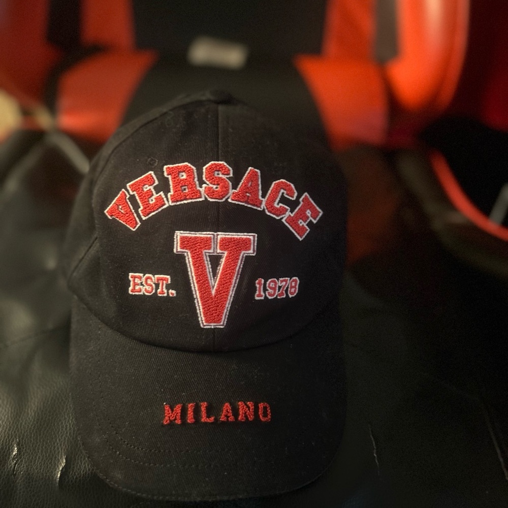 Versace Black Milano Cap